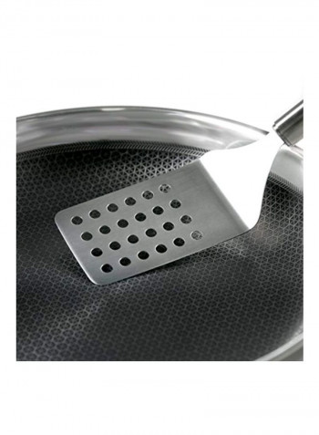 Stainless Steel Wok Pan Silver 12.5inch