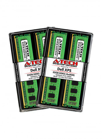 4-Piece 8 GB Ram Non-ECC DIMM Max Memory Upgrade Kit 32GB Green