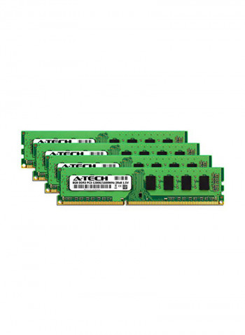 4-Piece 8 GB Ram Non-ECC DIMM Max Memory Upgrade Kit 32GB Green