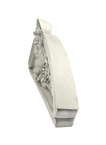 Decorative Rebel Titan Sculptural White 31x5x11inch