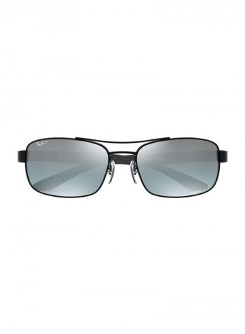 Men's Chromance Polarized Rectangular Sunglasses - Lens Size: 62 mm