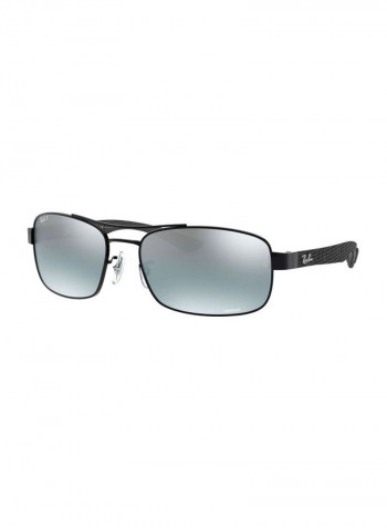 Men's Chromance Polarized Rectangular Sunglasses - Lens Size: 62 mm
