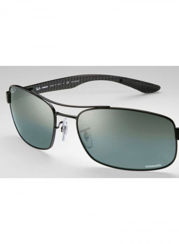 Men's Chromance Polarized Rectangular Sunglasses - Lens Size: 62 mm