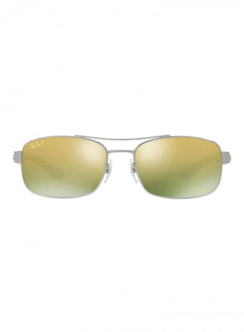 Men's Chromance Polarized Rectangular Sunglasses