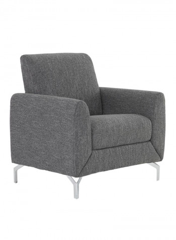 Jozel 1 Seater Fabric Sofa Dark Gray 89 X 89 X 79cm