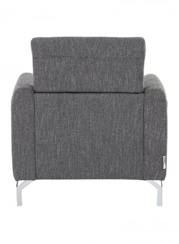 Jozel 1 Seater Fabric Sofa Dark Gray 89 X 89 X 79cm