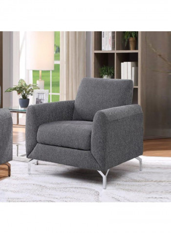 Jozel 1 Seater Fabric Sofa Dark Gray 89 X 89 X 79cm