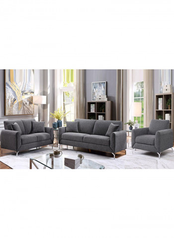 Jozel 1 Seater Fabric Sofa Dark Gray 89 X 89 X 79cm