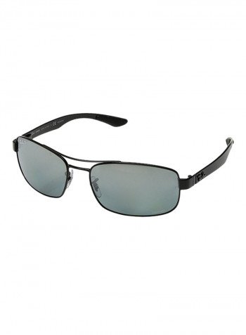 Men's Rectangular Sunglasses - Lens Size: 62 mm