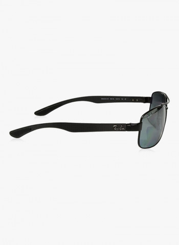 Men's Rectangular Sunglasses - Lens Size: 62 mm