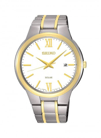 Men's Solar Water Resistant Analog Watch SQ-SNE388P1