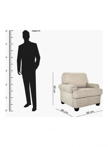 Ashton 1-Seater Sofa Grey 88 x 96cm