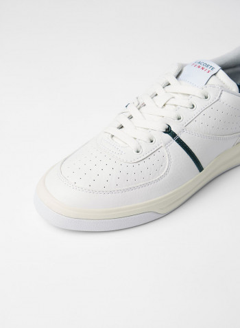 Quantace Leather Sneakers White