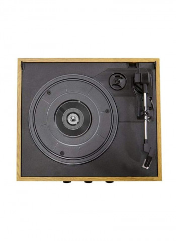3-Speed Vinyl Record Player Set PVNTTR22 Brown/Black/Clear
