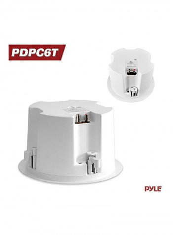 In-Ceiling Enclosed Speaker System PDPC6T White