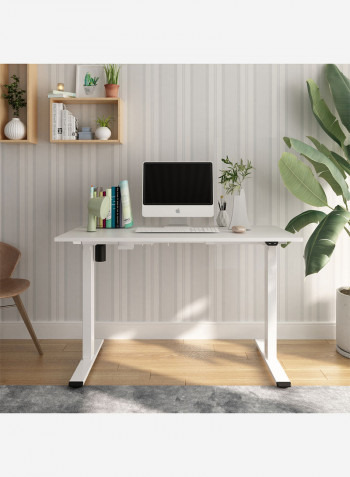 Standing Desk I Electric Height Adjustable Desk with single motor White