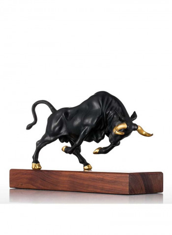 Vigorous Bull Sculpture Black 2.6kg
