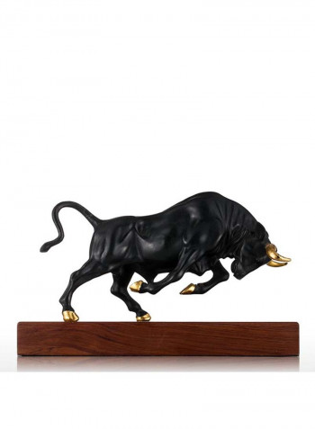 Vigorous Bull Sculpture Black 2.6kg