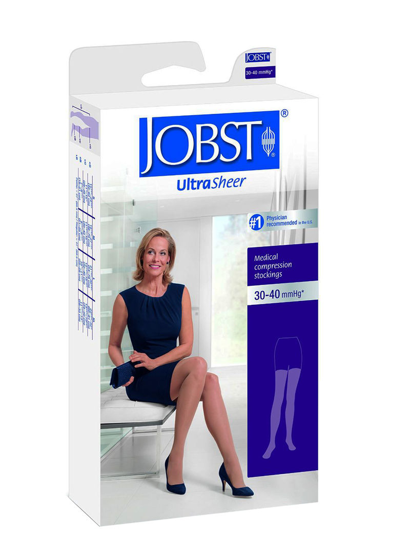 Medical Compression Thigh High Closed Toe Stocking