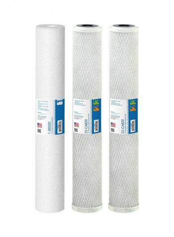 3-Piece Replacement Pre-Filter Set White