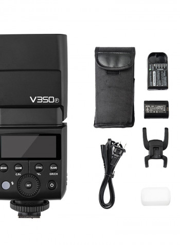 V350F Compact Size 2.4G Wireless Speedlite Master 2000mAh Black
