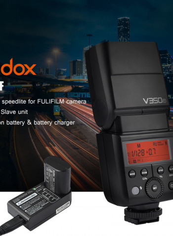 V350F Compact Size 2.4G Wireless Speedlite Master 2000mAh Black