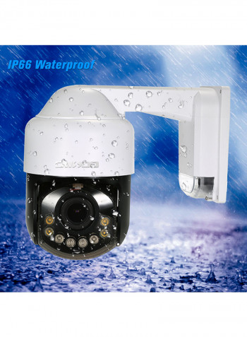 1080P Two Way Audio Ptz  And Night Vision  Security Camera White/Black