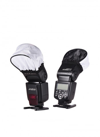 Wireless Universal On-Camera Slave Speedlite Flash Light Black