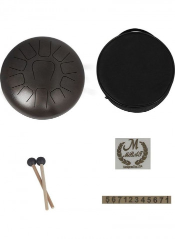 Steel Tongue Drum 11-Tone Hand Pan Drum with Carry Bag