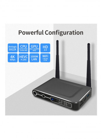 Smart Android 9.0 TV Box S922X-32EU Black