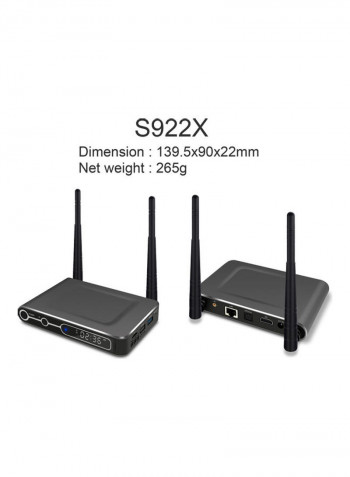 Smart Android 9.0 TV Box S922X-32EU Black
