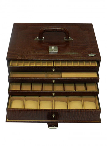 Leather Designer Jewellery Box