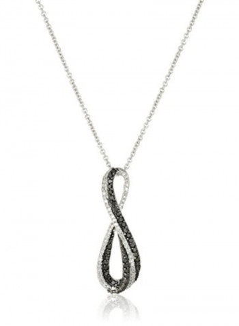 Sterling Silver Diamond Necklace