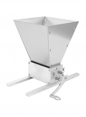 3-Roller Stainless Steel Malt Corn Grain Crusher Silver