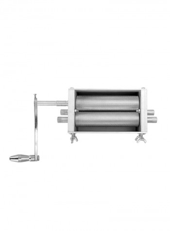 3-Roller Stainless Steel Malt Corn Grain Crusher Silver