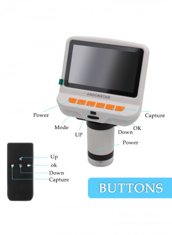 USB Microscope Magnifier For Mobile Phone Welding 180 x 160 x 100millimeter White