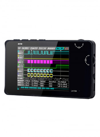 4-Channel Mini DSO LA104 Digital Logic Analyzer Black