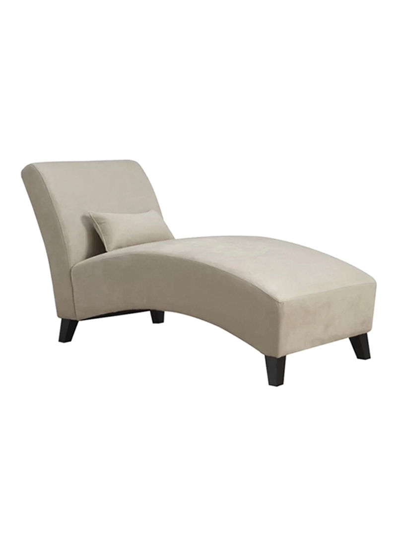 Chaise Lounge Chair Beige 80x160x70centimeter