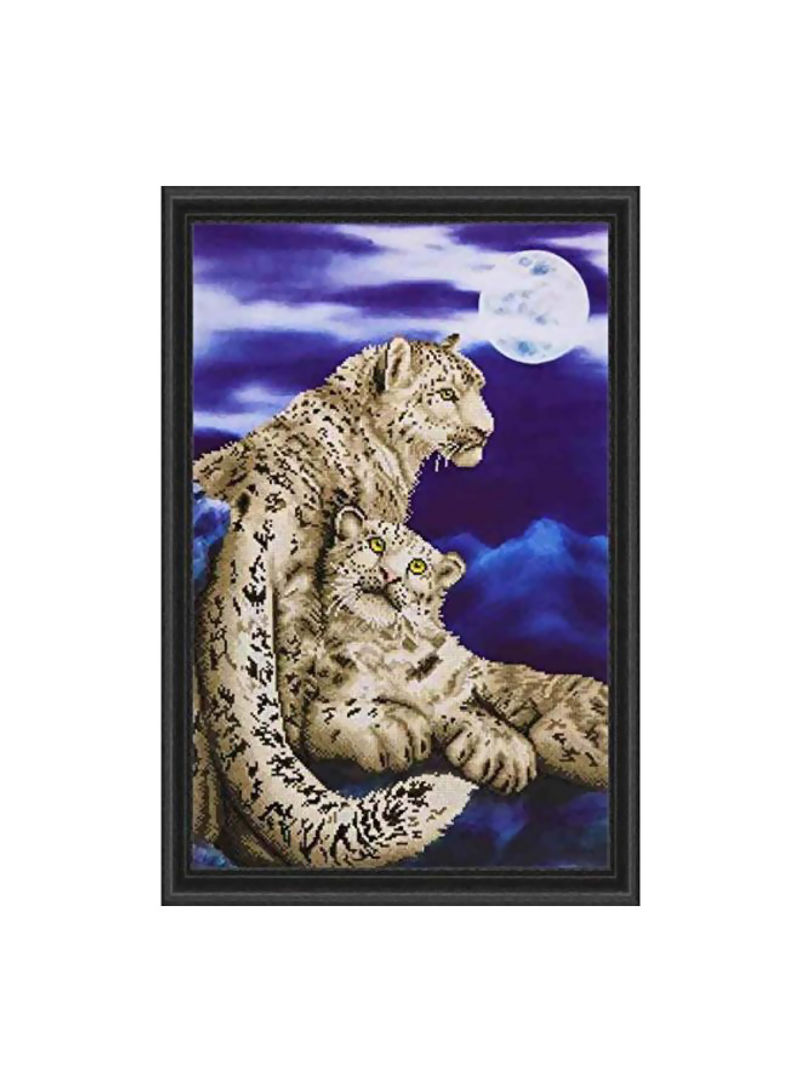 Dotz Tiger Printed Art Kit Beige/Blue/White