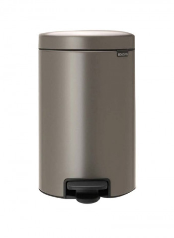 Newicon Garbage Pedal Bin Platinum 12L