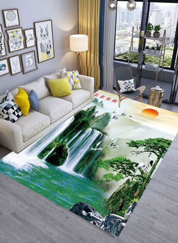 3D Printed Anti-Slip Rug Multicolour 140x200centimeter