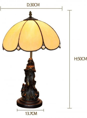 Mediterranean Twilight Retro Table Lamp Yellow/Brown