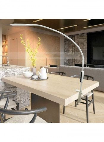 Decorative Long Arm LED Table Lamp White