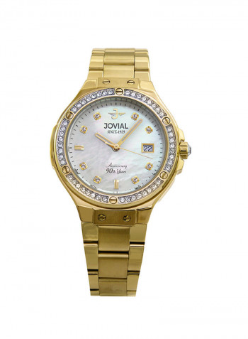Women's Casual Stainless Steel Quartz Analog Wrist Watch 16065 LGMQ 05 ZE