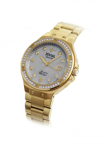 Women's Casual Stainless Steel Quartz Analog Wrist Watch 16065 LGMQ 05 ZE