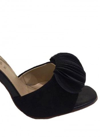 High Heel Dress Sandals Micro Black