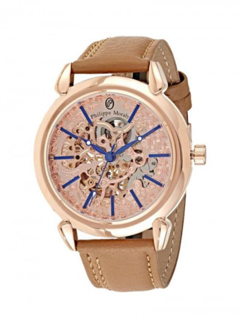 Women's Leather Analog Watch LA1717ROO