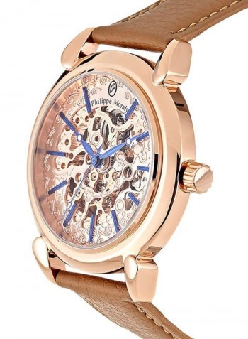 Women's Leather Analog Watch LA1717ROO