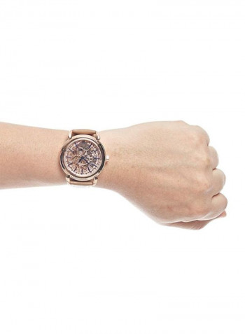 Women's Leather Analog Watch LA1717ROO