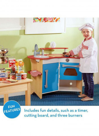 Cook's Corner Wooden Play Kitchen